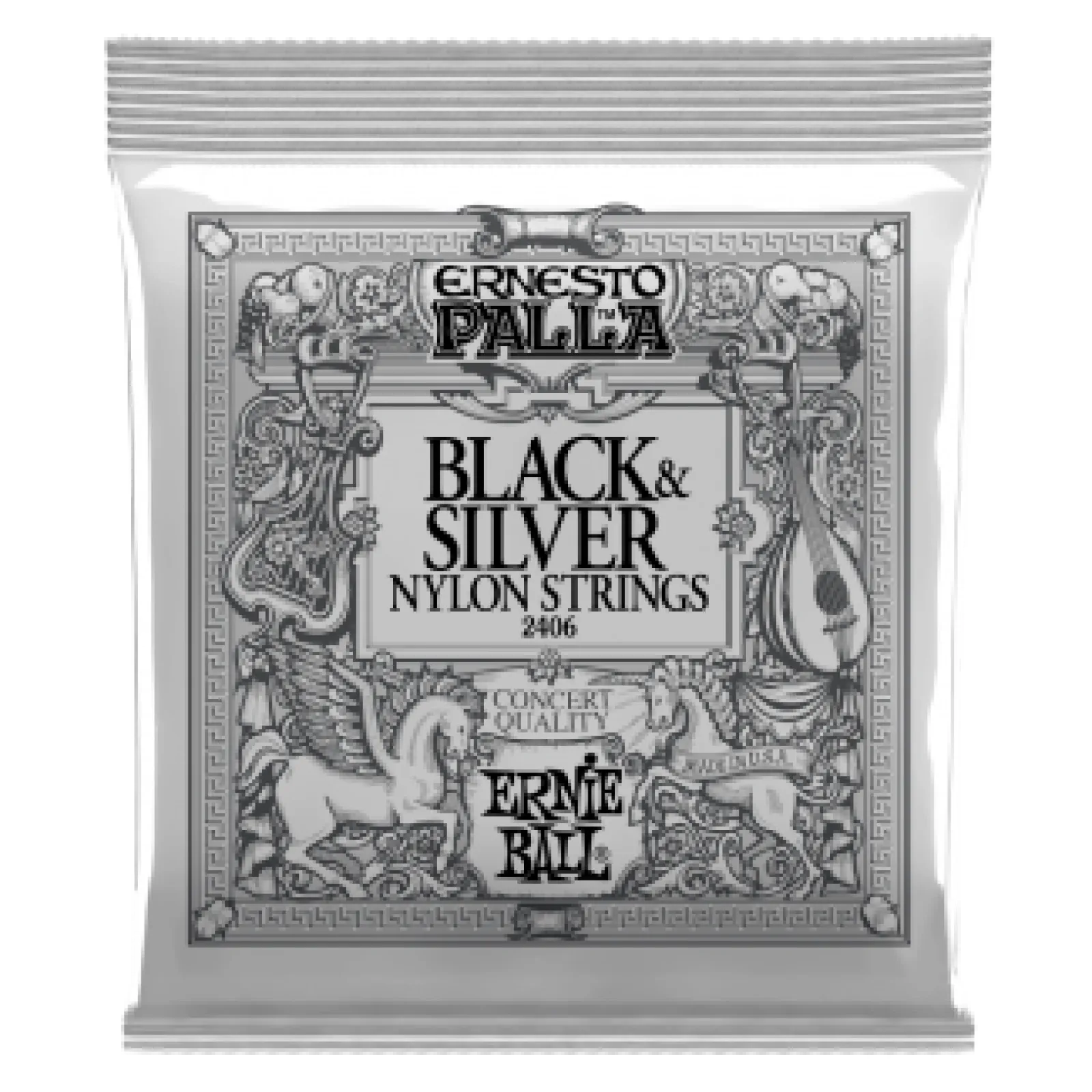 Ernie Ball Ernesto Palla Klasszikus Black&Silver