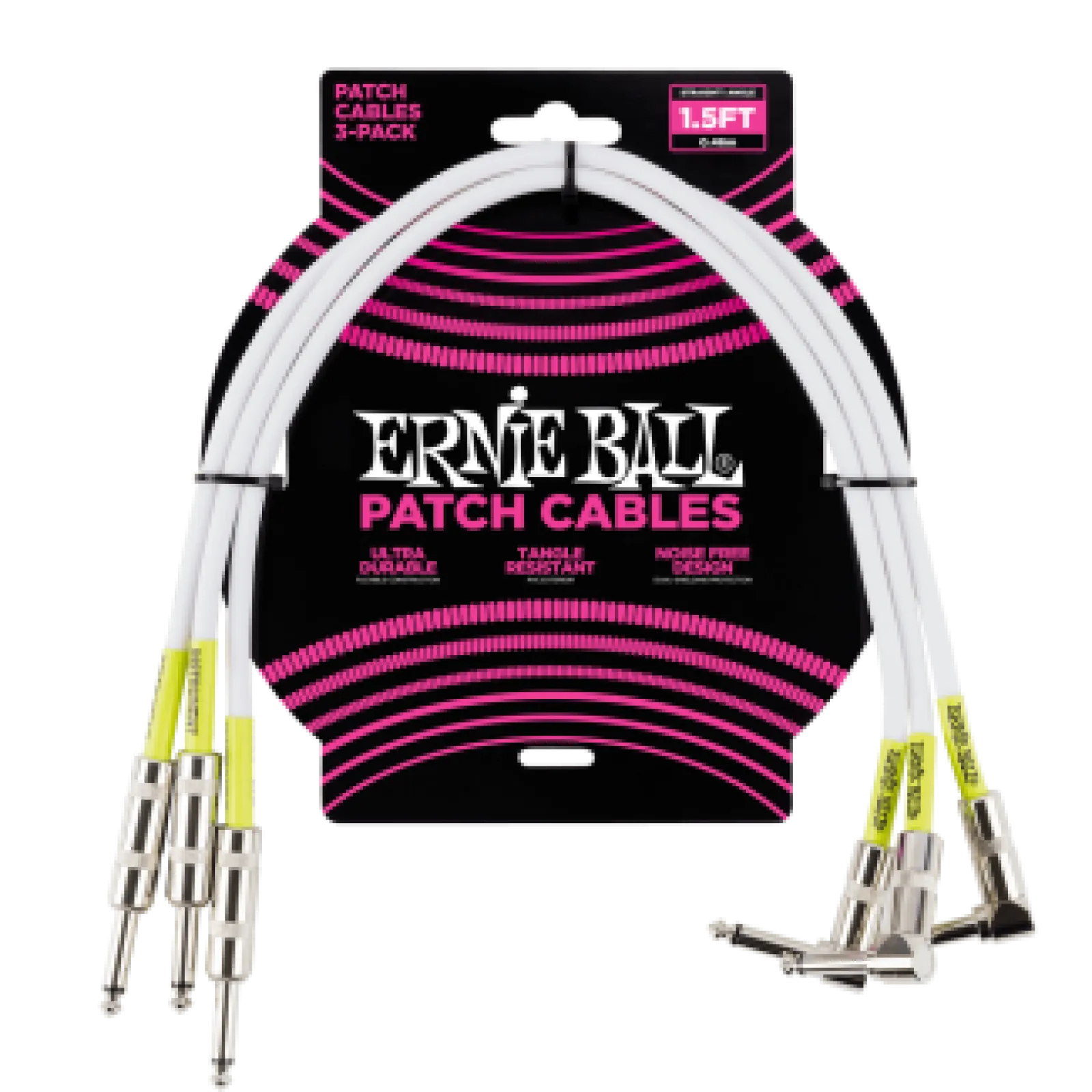 Ernie Ball Patch Cable 46cm White