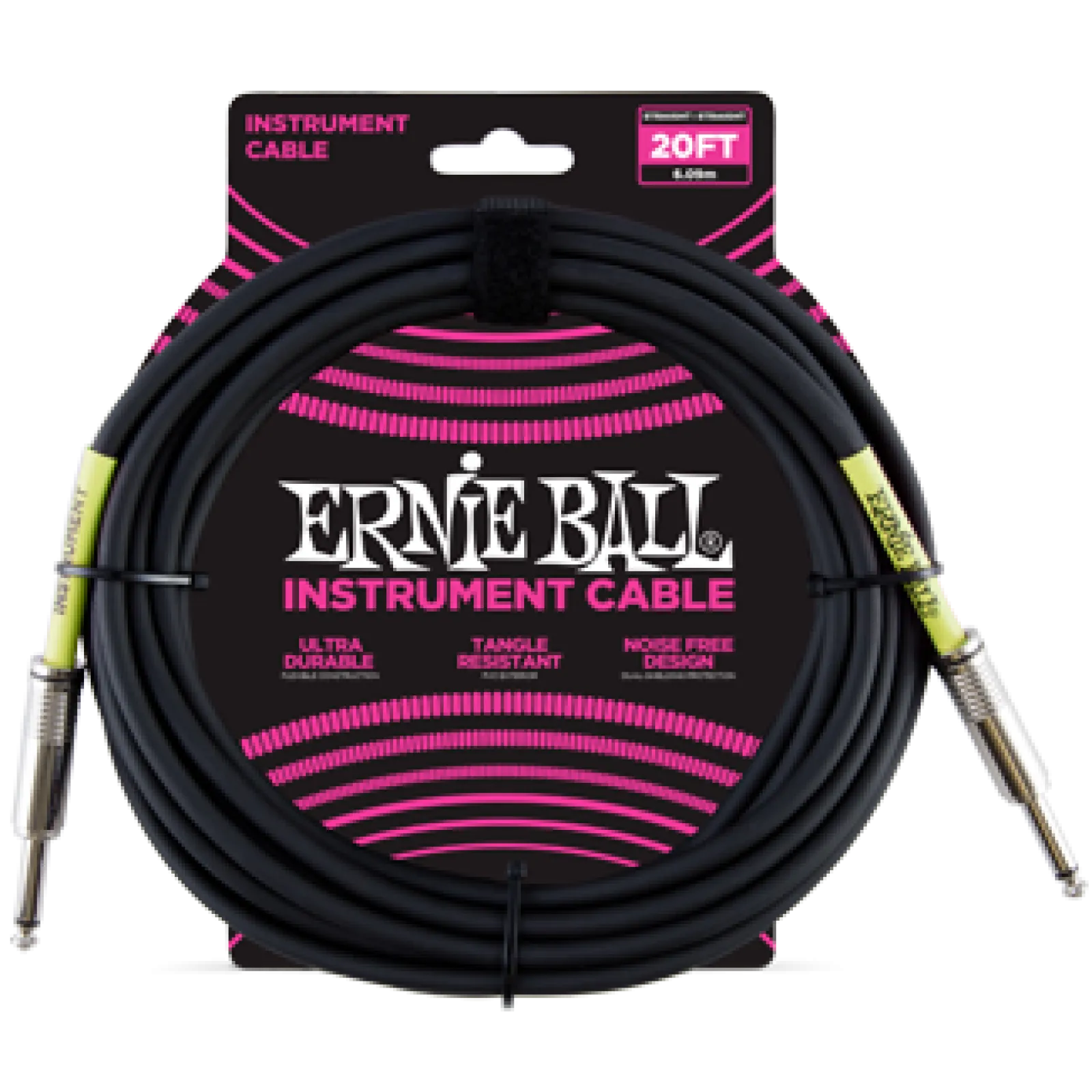 Ernie Ball ERNIE BALL PVC HANGSZERKÁBEL 6M EGYENES