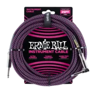 Ernie Ball Szövetkábel Fekete/Lila