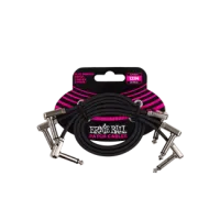 Ernie Ball FLAT RIBBON PATCH KÁBEL 30 CM 3 PACK Black