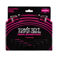 Ernie Ball FLAT RIBBON PATCH KÁBEL Multipakk Black