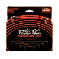 Ernie Ball FLAT RIBBON PATCH CABLE MULTIPACK RED