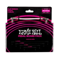 Ernie Ball FLAT RIBBON PATCH CABLE Multipack White
