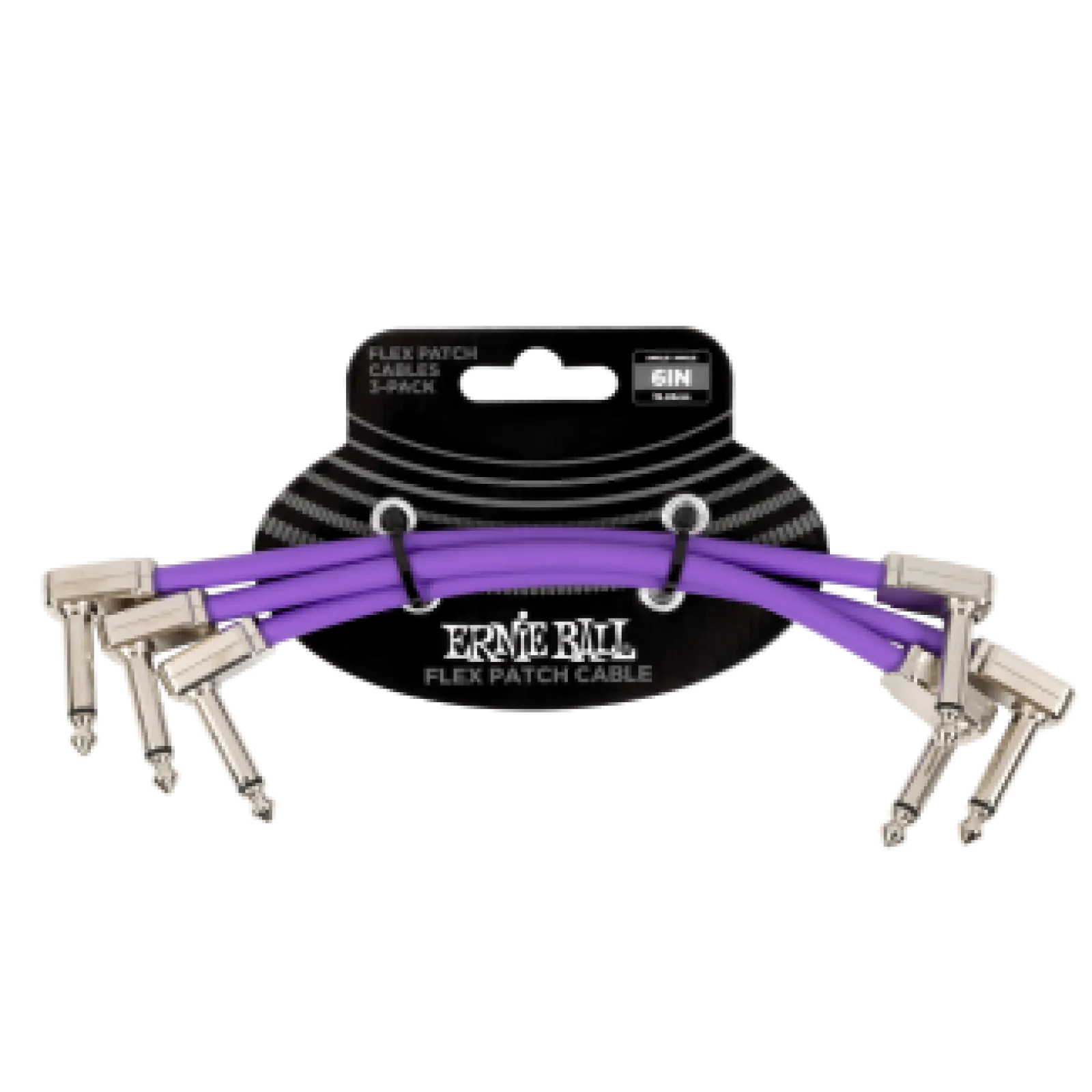 Ernie Ball Flex Patch Kábel 15cm 3 Pack Purple