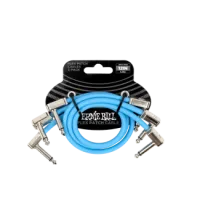 Ernie Ball Flex Patch Kábel 30cm 3 Pack Blue