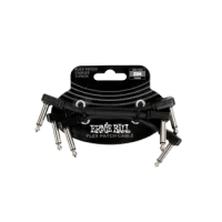 Ernie Ball Flex Patch Cable 7.5cm 3 Pack Black