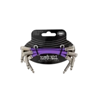 Ernie Ball Flex Patch Cable 7.5cm 3 Pack Purple