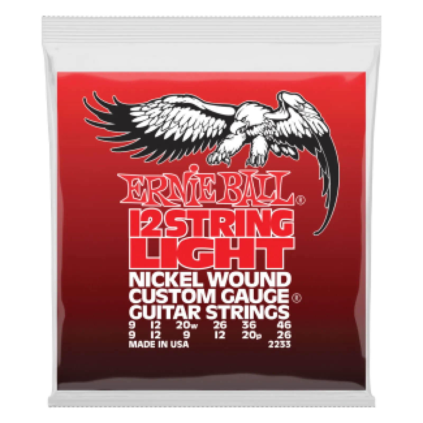 Ernie Ball Nickel Wound 12 Light Wound G 9-46