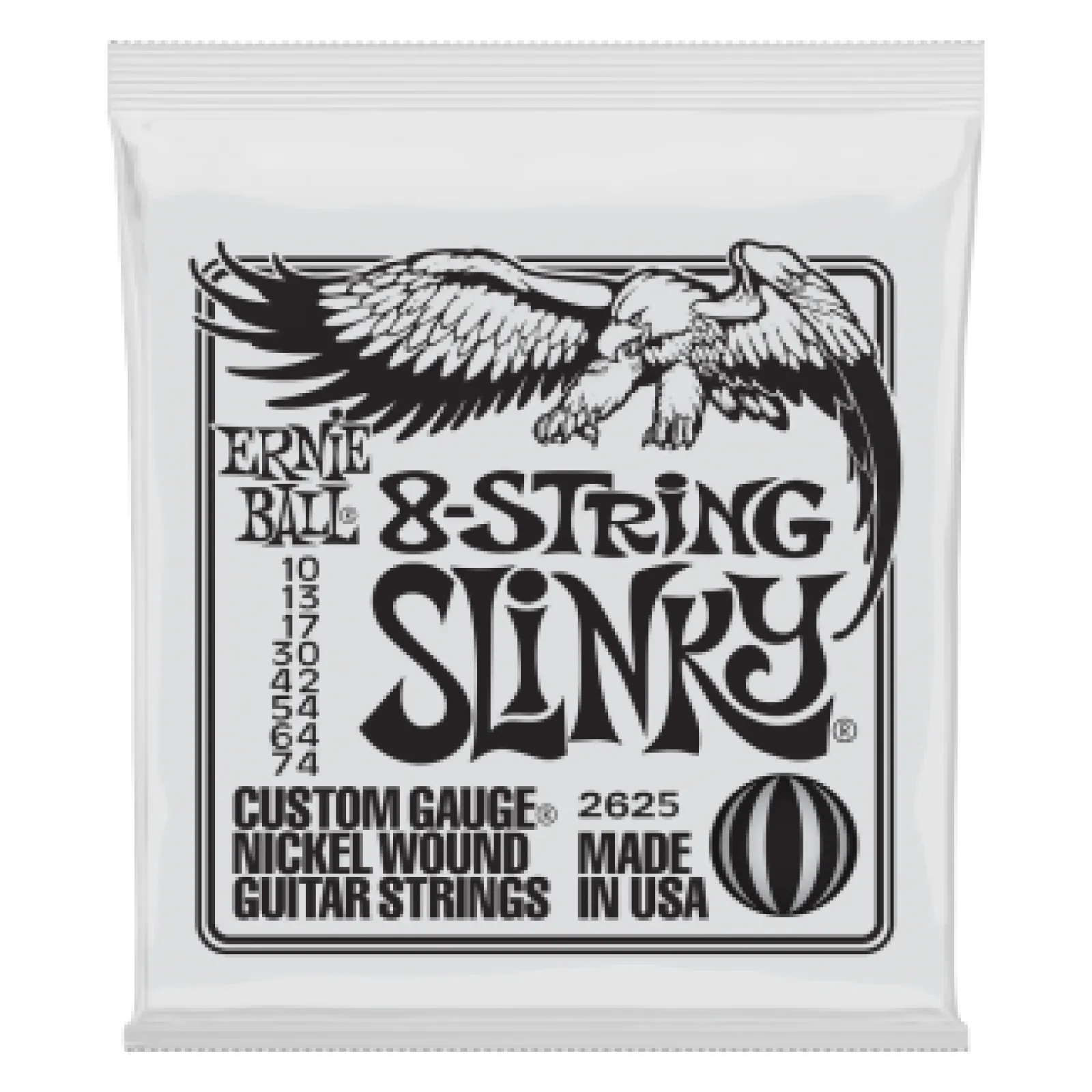 Ernie Ball Nickel Wound 8-string Slinky 10-74