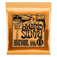 Ernie Ball Nickel Wound Hybrid SLINKY 9-46 3 Pack
