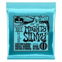Ernie Ball Nickel Wound Mighty SLINKY 8.5-40 3 Pack