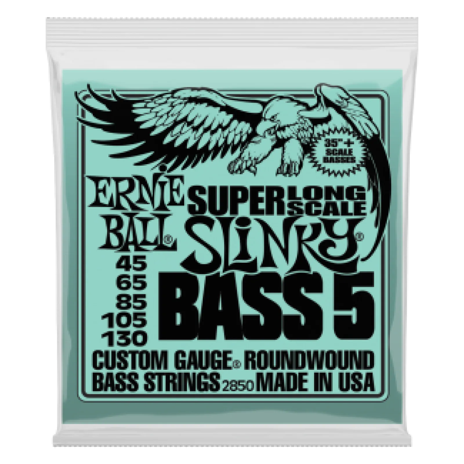 Ernie Ball Nickel Wound Super Long Scale 5-string Slinky 45-130