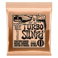 Ernie Ball Nickel Wound Turbo SLINKY 9.5-46 3 Pack