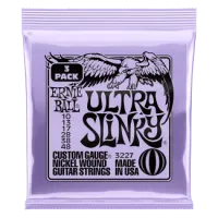 Ernie Ball Nickel Wound Ultra SLINKY 10-48 3 Pack