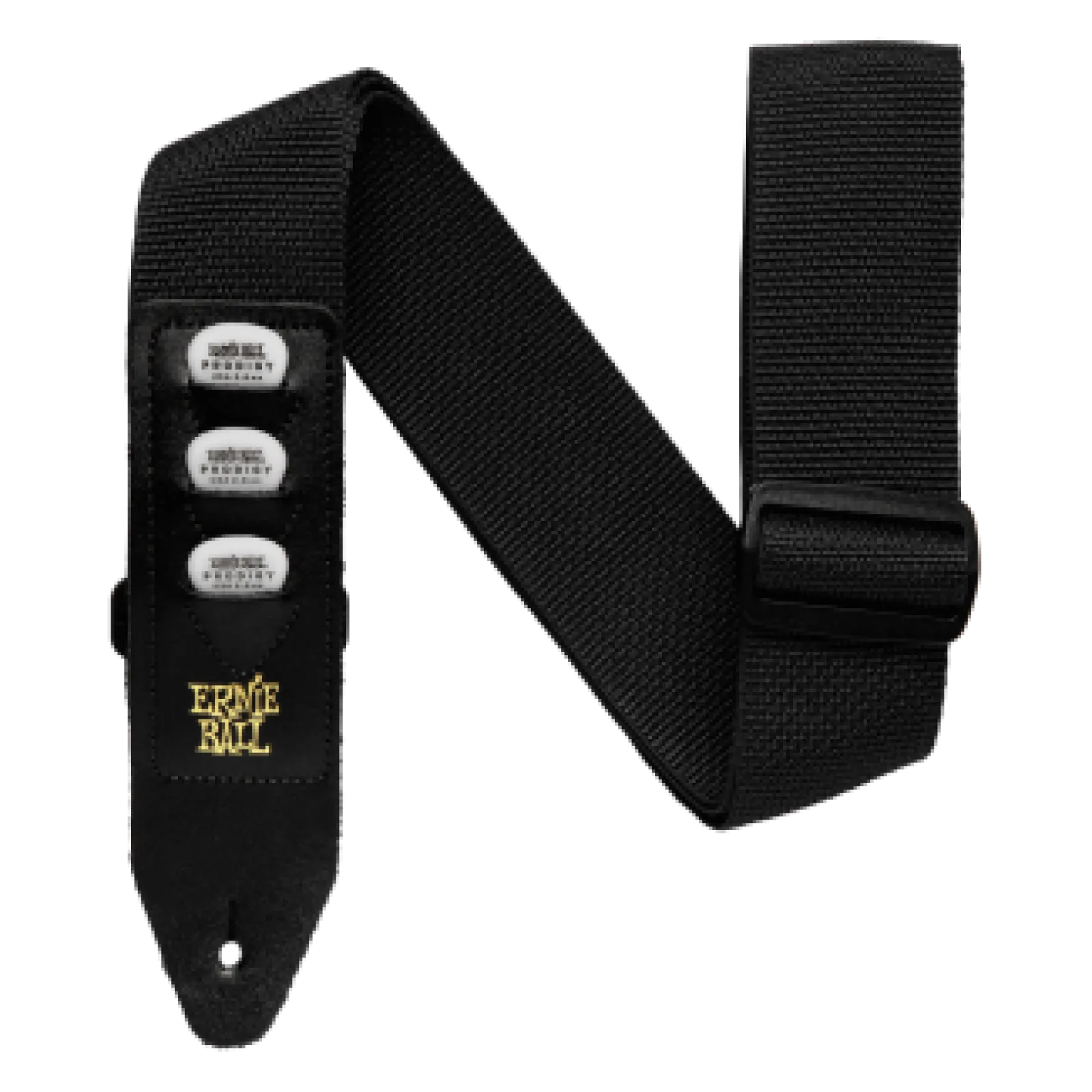 Ernie Ball Plectrum Holder Canvas Strap Black