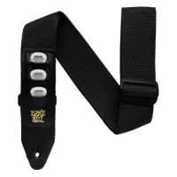 Ernie Ball Plectrum Holder Canvas Strap Black