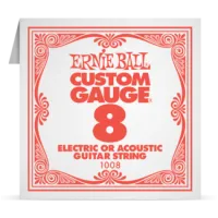 Ernie Ball Single Plain Steel 008