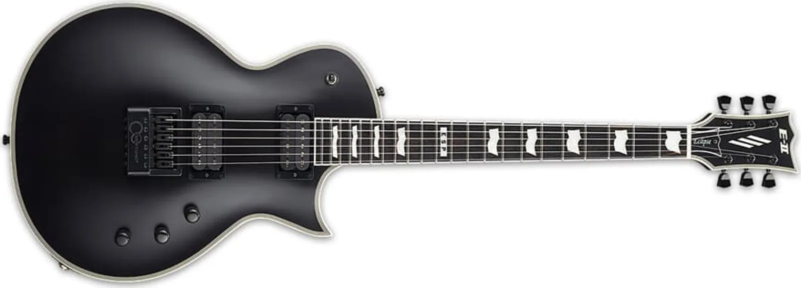 ESP E-II ECLIPSE EVERTUNE BLKS Black Satin Electric Guitar