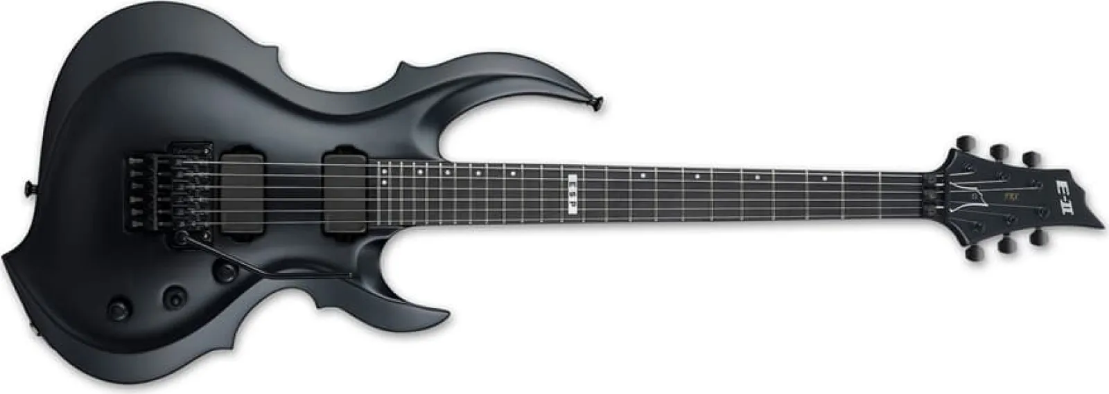 ESP E-II FRX BLKS Black Satin Electric Guitar