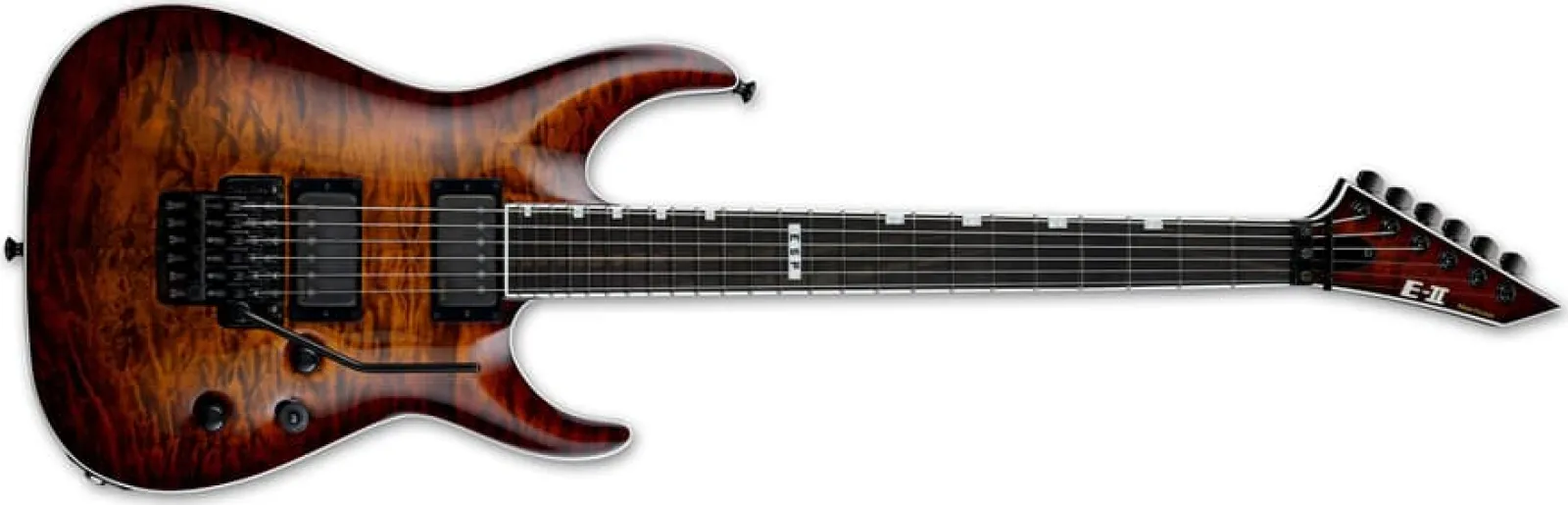 ESP E-II HORIZON FR-II TESB Tiger Eye Sunburst Electric Guitar