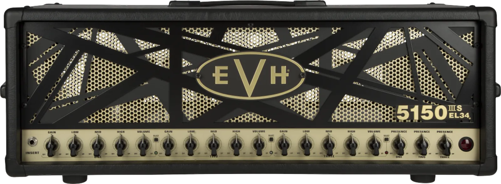 EVH 5150IIIS 100W EL34 Head Black and Gold Motif