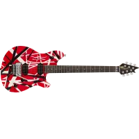 EVH Wolfgang Special Striped Red with Black and White Stripes