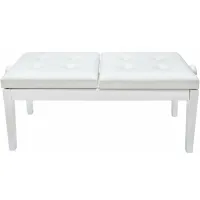 Pianonova HY-PJ022 Dupla zongoraszék White Matt