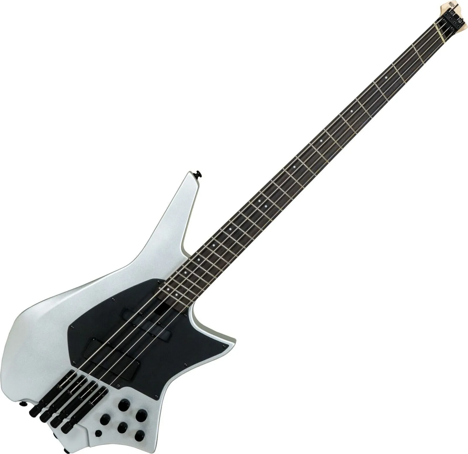 HILS Guitars HNB4 NEXT Szatén Ezüst Headless Basszusgitár