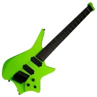 HILS Guitars HZ7 NEXT Neon Green Headless gitár 