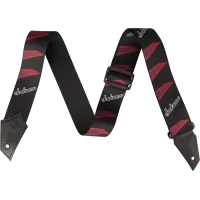 Jackson Strap with Headstock Pattern Black and Red