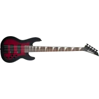 Jackson JS Series Concert Bass JS3VQ Transparent Red Burst