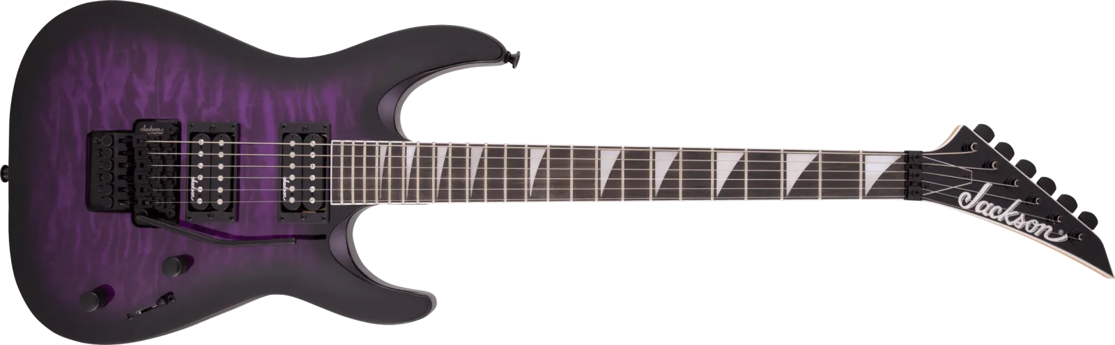 Jackson JS Series Dinky Arch Top JS32Q DKA Transparent Purple Burst