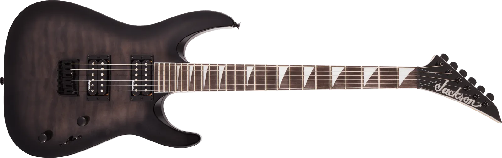 Jackson JS Series Dinky Arch Top JS32Q DKA HT Transparent Black Burst