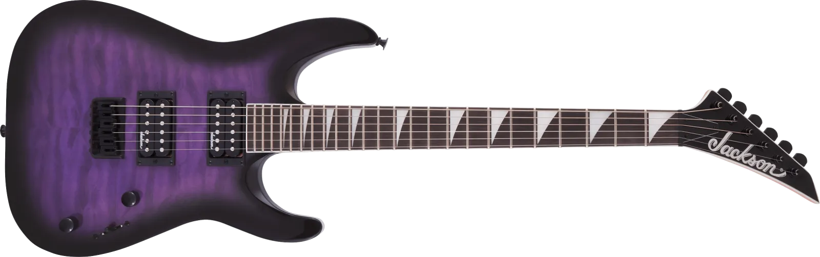 Jackson JS Series Dinky Arch Top JS32Q DKA HT Transparent Purple Burst