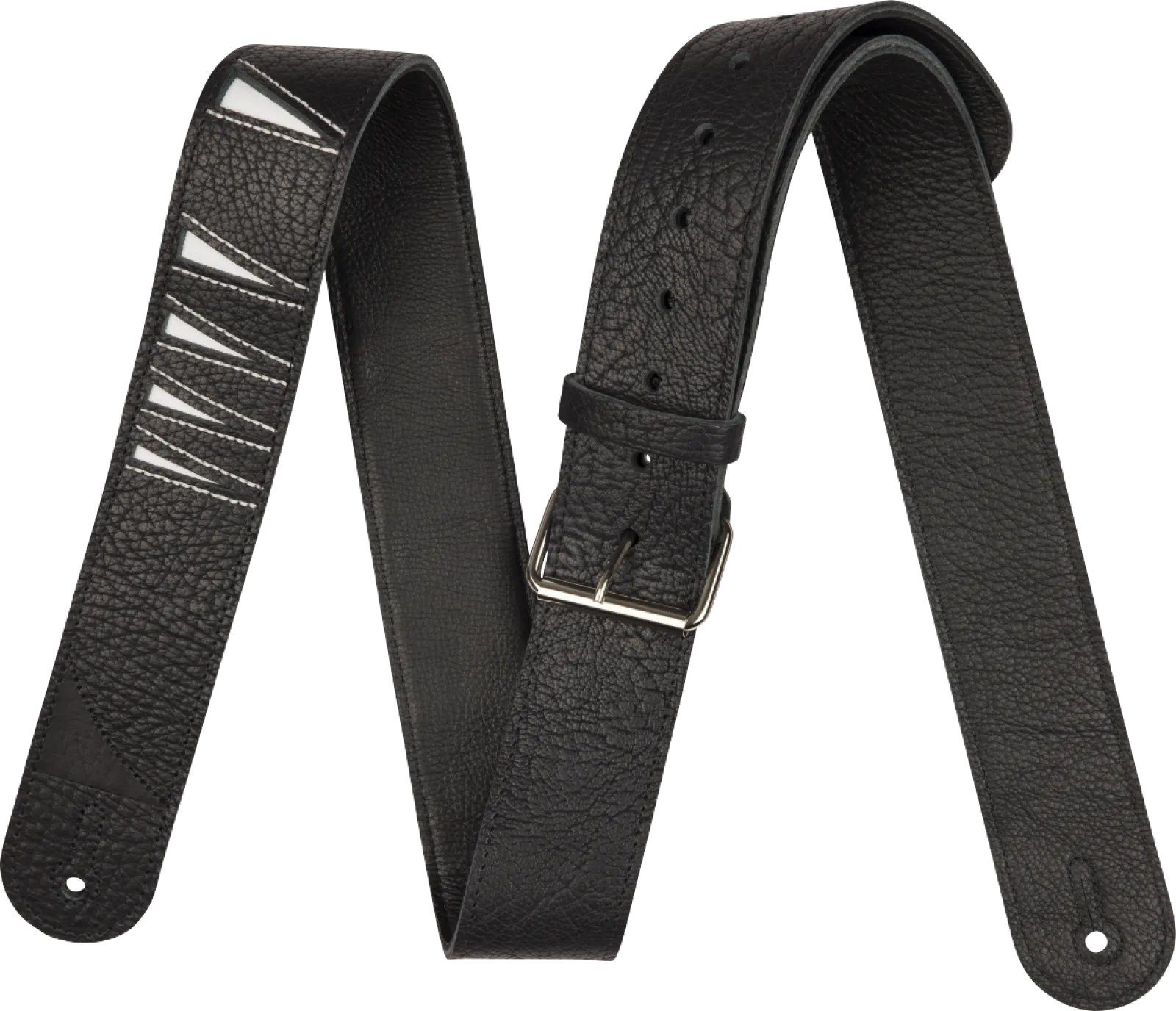 Jackson Shark Fin Leather Straps Black and White gitárheveder