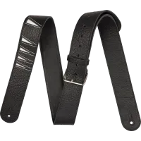 Jackson Shark Fin Leather Straps Black and White gitárheveder