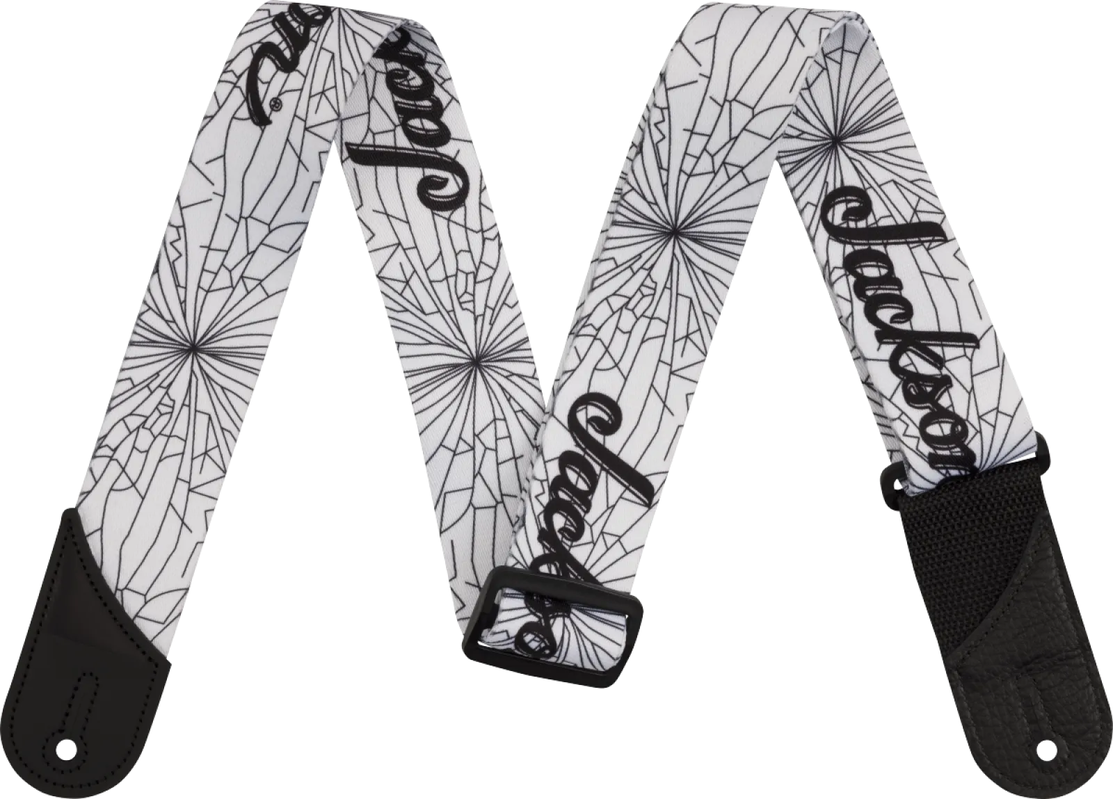 Jackson Cracked Mirror Straps White gitárheveder