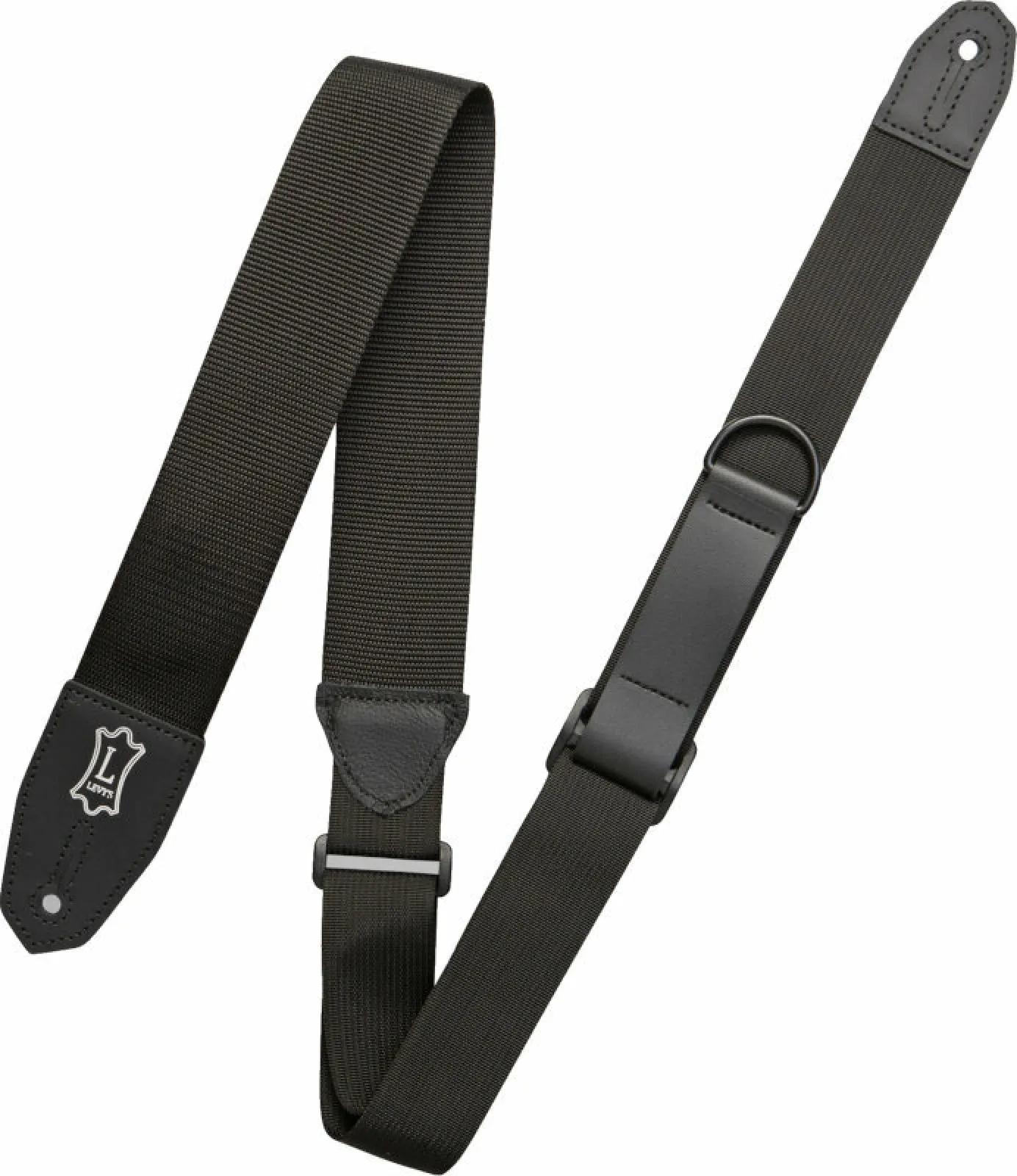 Levy's Poly Right Height 2 Guitar Strap Black