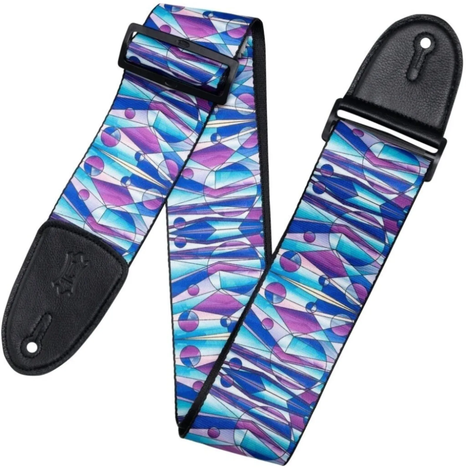 Levy's Stained Glass Textil gitár heveder Kaleidoscope Purple