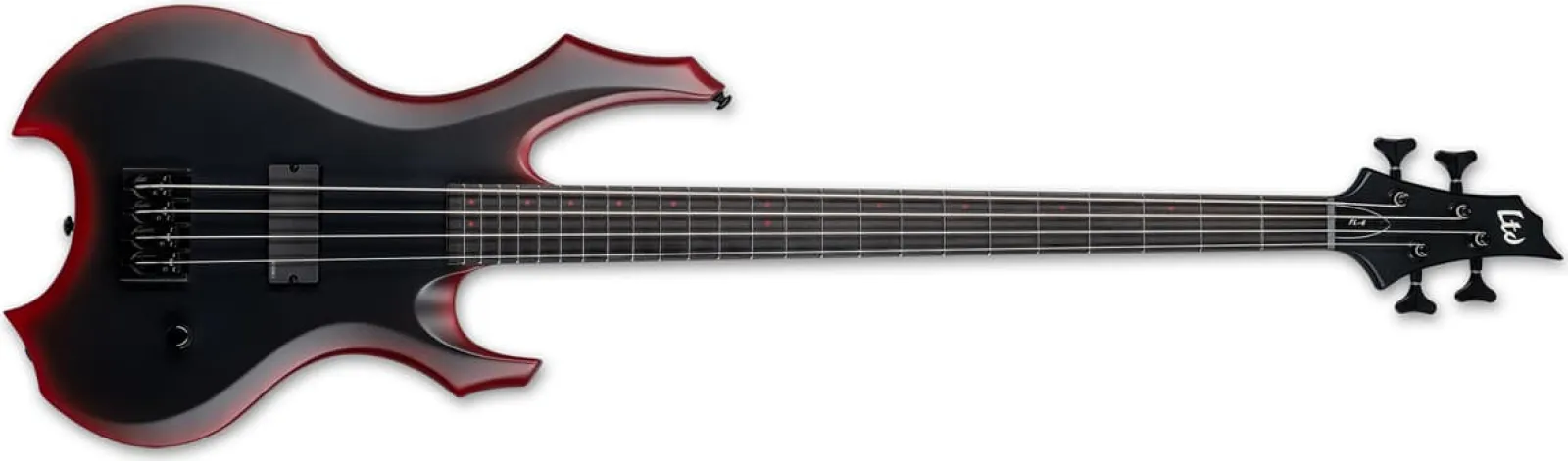 LTD FL-4 BLACK RED BURST SATIN