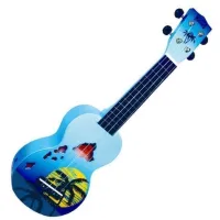 Mahalo Hawaii Blue Burst Soprano Ukulele