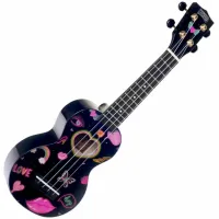 Mahalo Heart Heart Black Szoprán ukulele