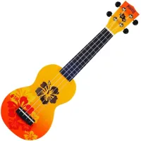 Mahalo Hibiscus Hibiscus Orange Burst Szoprán ukulele