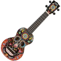 Mahalo MA1SK BK Skull Black Szoprán ukulele
