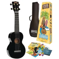 Mahalo MR1 Essential Pack Black Soprano Ukulele