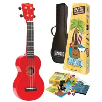 Mahalo MR1 Essential Pack Red Soprano Ukulele