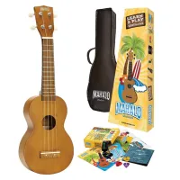 Mahalo MR1 Essential Pack Transparent Brown Soprano Ukulele