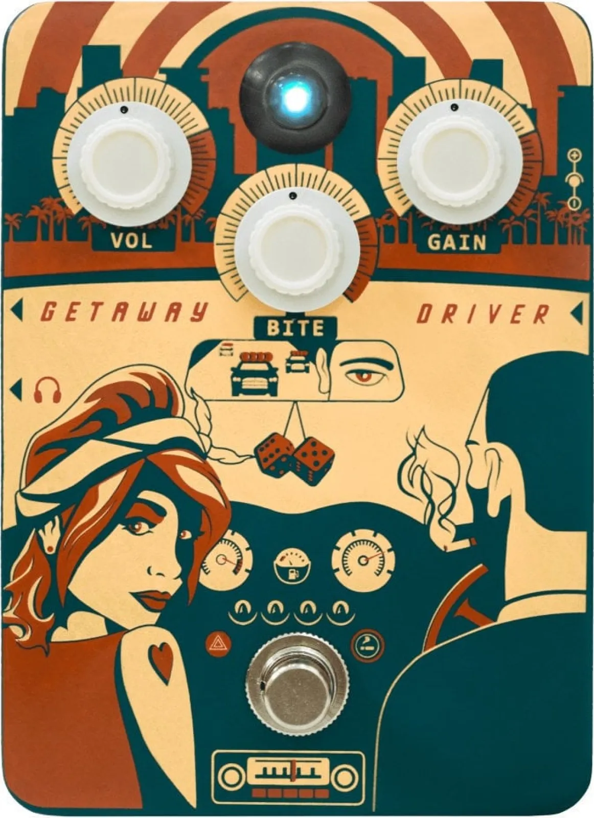 Orange Getaway Driver Guitar Effect