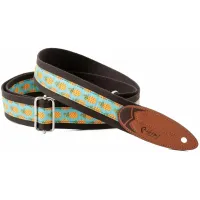 RightOnStraps Surf Textile Guitar Strap Malibu Brown